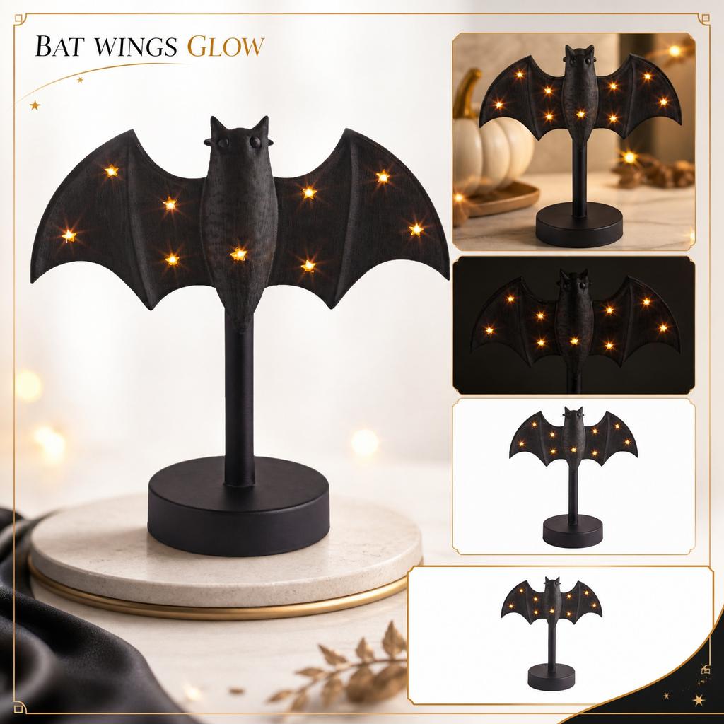Light with Button Battery, 17.5819 Cm, Small Decorative Shaped Night Light for Shelf or Desk