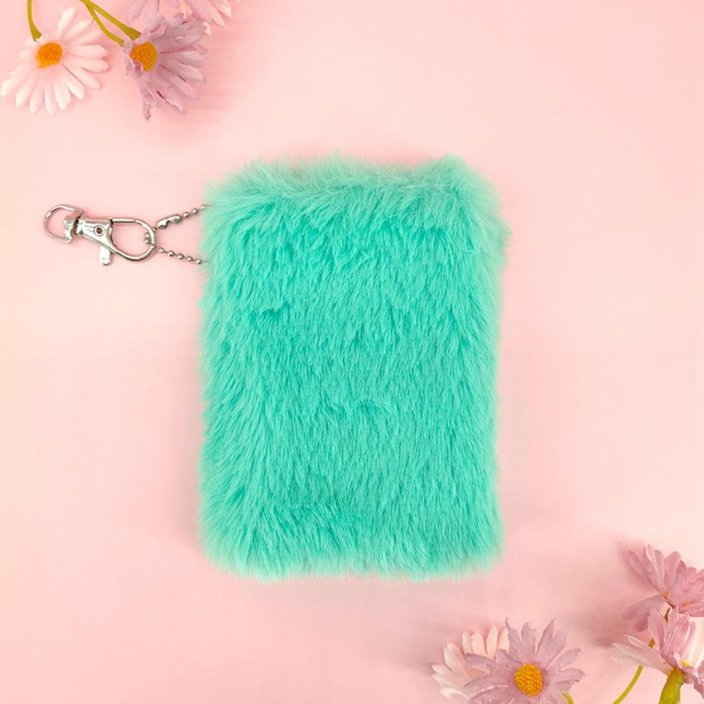 Mini Notepad Stylish Plush Mini Notebook Small Journal Book Keychain Diary For Stationery Enthusiast School Children