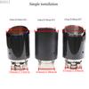 RONSI 1 Pcs Universal Car Glossy Carbon Fiber Black Muffler Tip Exhaust System Pipe Mufflers Nozzle Universal Straight Stainless