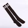 Autumn New Sweet Cotton Bottom Socks Manufacturers Wholesale, Two Bars Vertical Strip Knee Socks Jacquard Long Socks