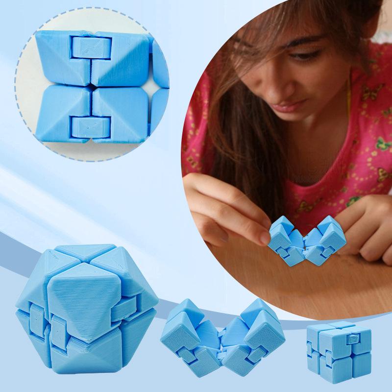 Transformable Children's Educational Toys Development of Intelligence Decompression Infinite Triangle Magic Cube