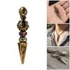 Artistic Handmade Copper Vajra Ritual Object Metal Texture Suitable for Meditations Practice and Interior Decoration