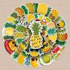 50-Piece Pineapple Suitcase Stickers: Creative Waterproof Cartoon Decor for Scooters, Computers, and Tablets.