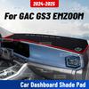 Para GAC GS3 EMZOOM 2024 2025 Alfombrilla Antideslizante para Salpicadero de Coche Cubierta Antivibración para Salpicadero Alfombrilla para Salpicadero Cojín Parasol Alfombra Accesorios Protectores