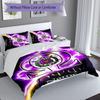 3pcs Custom Name Omega Psi Phi Bedding Set,Includes 1 Duvet Cover and 2 Pillowcases,All-season Bedroom Decor