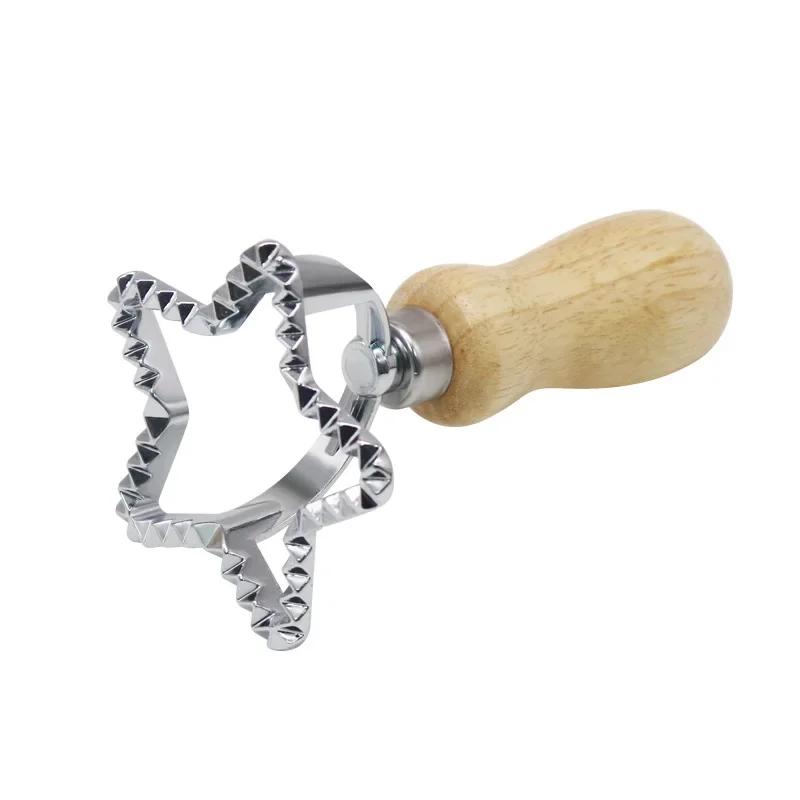 Baking Cookie Cutter Biscuit Maker Mold Pizza Cutting Wheel Tools MouldsAluminium Alloy Ravioli Pasta Tools Square Cutters