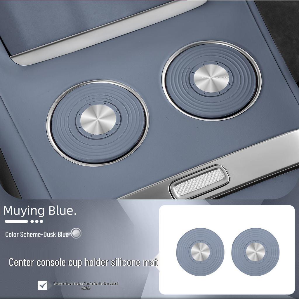 Anti-Slip Silicone Pad for Xiaomi YU7 Wireless Charger, Cup Holder, and Car Décor