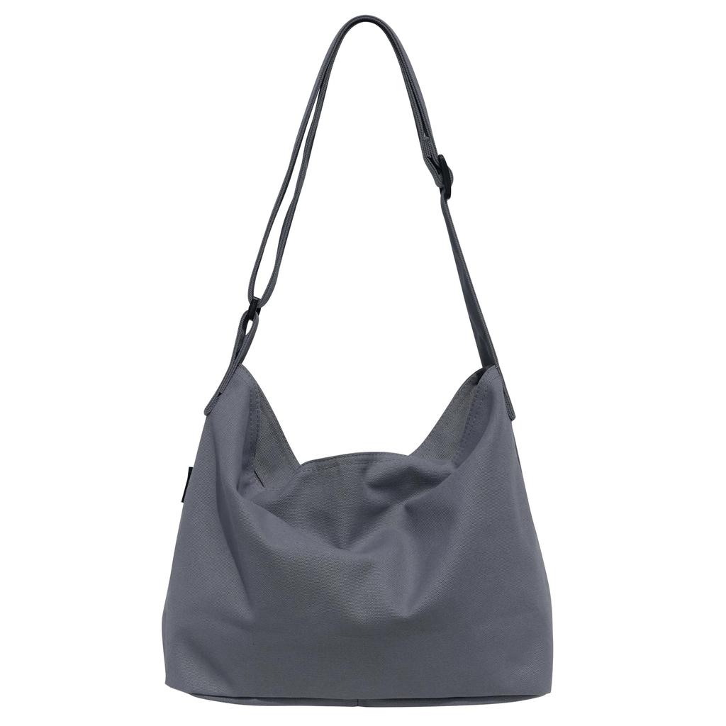 pieka Tote Shoulder 3 Simple Medium Women's Bag, Bag, Pockets, Zippered, Design, (Dark Gray)