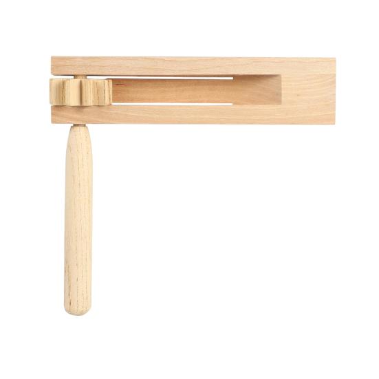 Wooden Ratchet Noise Maker Orff Instruments Birch Wood Hand Rattle Toy for Sporting Events Games Celebrations