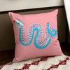 Scribbled Graffiti Snake Cushion Cover Reversible Soft Durable Pillow Cover Home  Car MultiScene Use for Daily Comfort