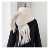 Korean Style Colorful Soft Scarf Female Solid Color Couple Scarf Thickened Warm Soft Girl Student Tassel Versatile Mohair