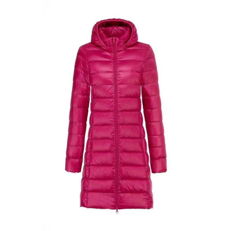 

Feather новая женская однотонная женская одежда с капюшоном и съемным пуховиком, куртка среднего и длинного размера большого размера 5XL