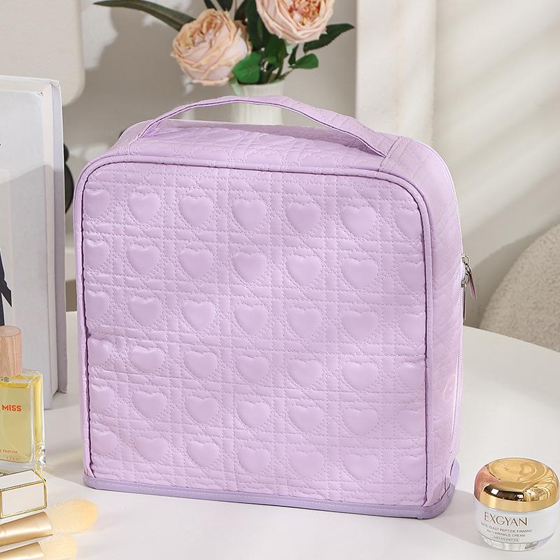 Large Capacity Stand-Up Pencil & Makeup Bag - Travel & Desktop Organizer