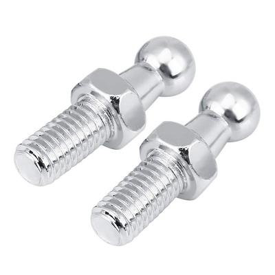 Qiilu Ball Stud Bolts M8 Stud Bolts Ball Bolts Iron Material 2pcs Round Ball