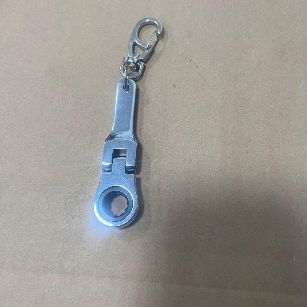 Compact Appearance Ratchet Spanner Metal Material Foldable Design Ratchet Wrench Quick Release 180 Degree Rotatable
