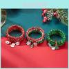 Ensemble de Bracelets Charmes de Noël avec Flocon de Neige Renne Père Noël Pour Cadeau de Fête