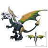 MOC Creative Medieval Dragon and Dinosaur Figures - Movable Wings Knight Compatible Bricks - Ninja Building Blocks Toys for Kids Gift