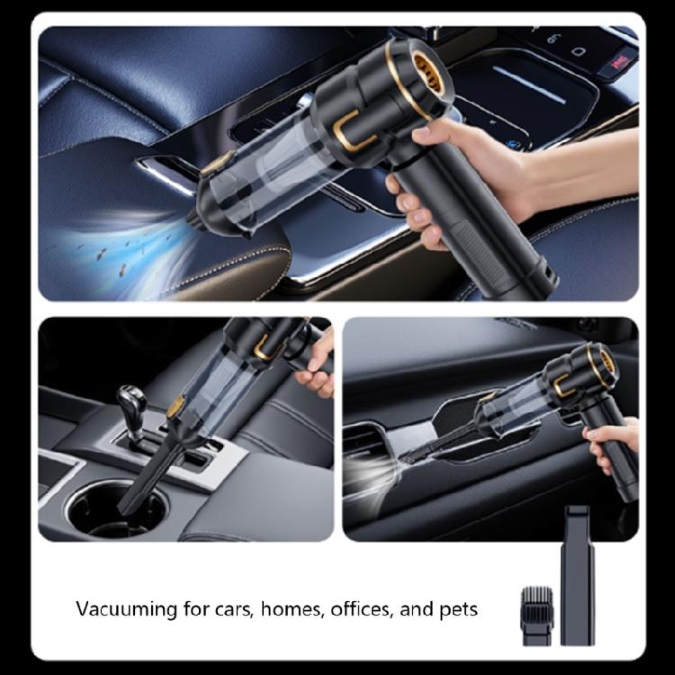 Multifunctional Car Vacuum Cleaner Featuring Removable Battery For Emergency Use High Suction And Easy Type C Charging