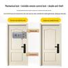 Wireless Remote-Control Smart Lock with Invisible Design and Electric Bull Head Lock for No-Drill Installation