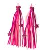 1pair Colorful Bike Tassels Ribbon Style Scooter Tassels Sparkly Handlebar Streamers  Scooter
