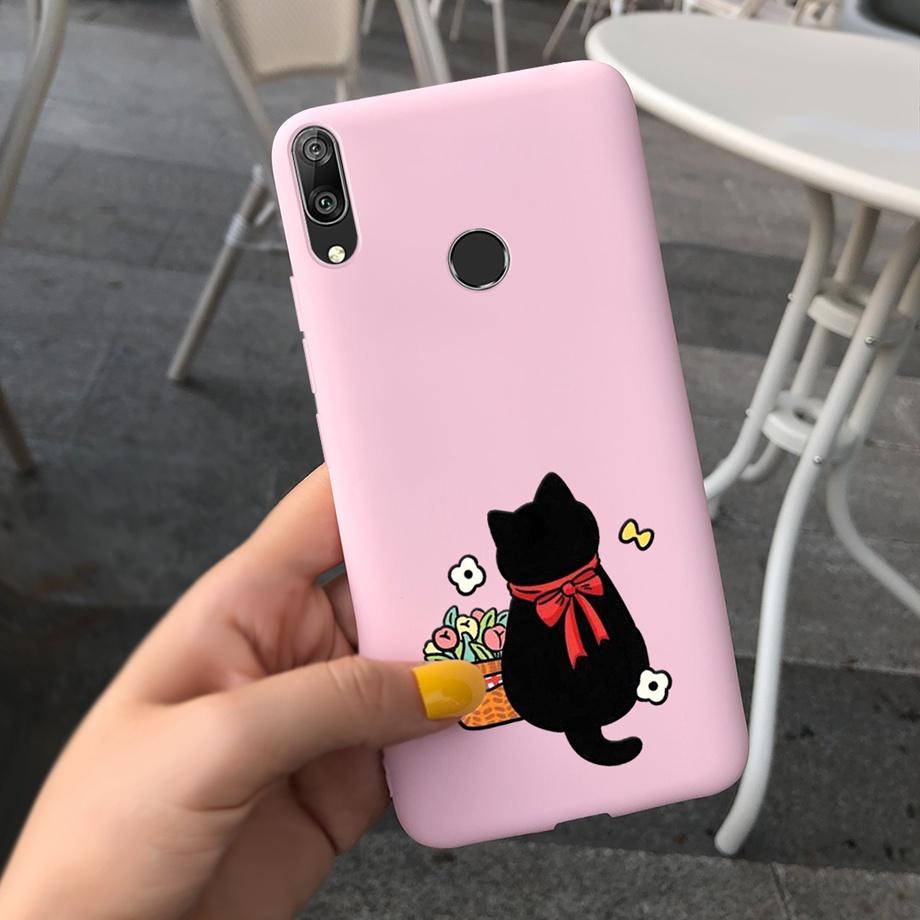 For Huawei Y7 2019 Case Soft TPU Phone Case Y 7 2019 Cover for Huawei Y7 Prime 2019 Silicone Coque Funda Matte Skily Back Shell