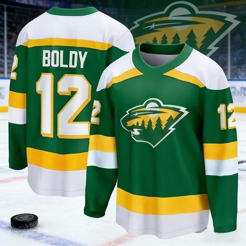 Maglia da Hockey - Nera con Accenti Giallo/Bianchi "McAvoy 73" Logo Classico "B" Strato Base Confortevole per Autunno e Inverno