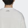 adidas T Shirts Men's White Crew Neck Moderate Straight Fit H61129