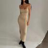 2026 European and American Summer New Women's Clothing Sexy Spice Girl Split Temperament Medium and Long Tight Suspender Dress
