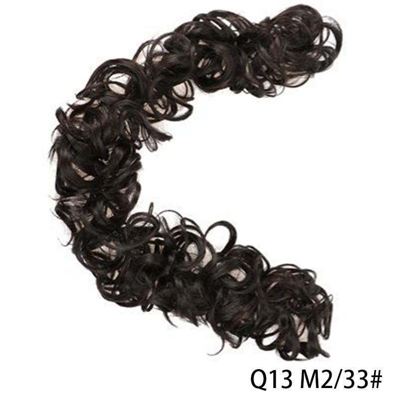 Messy Bun Hair Piece Long Chignon Elastic Wavy Curly Hair Bun Scrunchies Extensions Synthetic Hairpieces for Women Girls