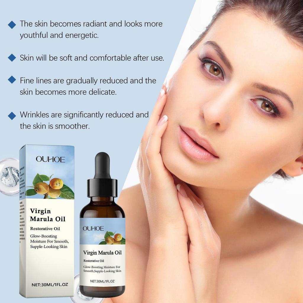 OUHOE Marula Fruit Skincare Oil Gentle Care Hydrating & Moisturizing Nourishing & Firming for the Face For Facial Use 30ml