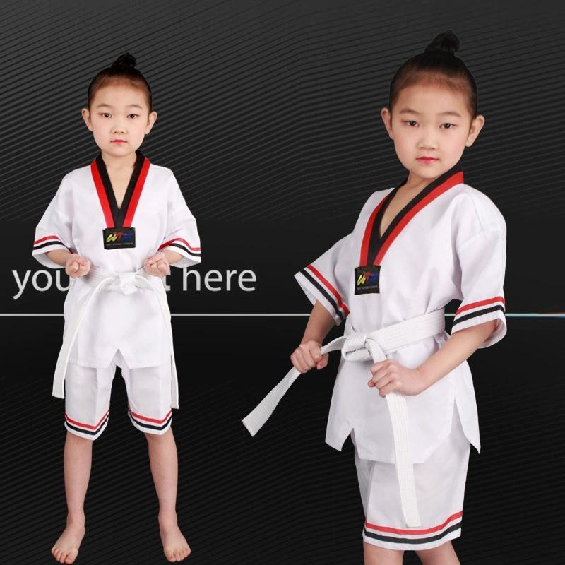 Costume Îmbrăcăminte Uniforme Albe Taekwondo Karate Judo Dobok Haine Copii Adult Unisex Mânecă Lungă Gi Uniformă
