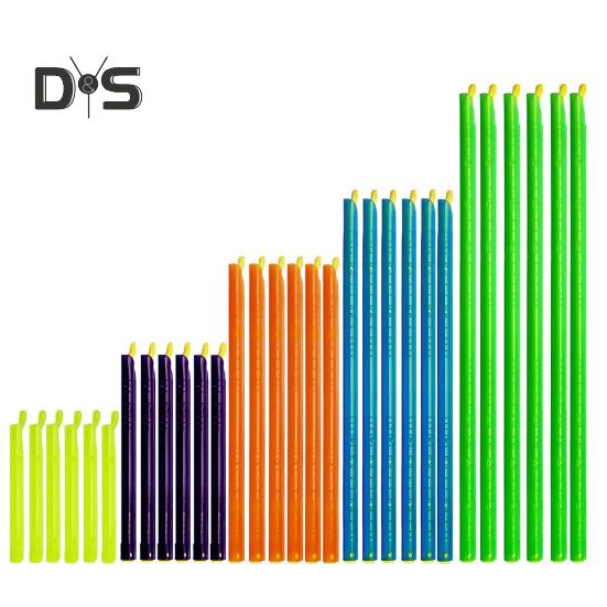 Набор стержней для запечатывания пакетов герметичные водонепроницаемые зажимы для запечатывания зажимы для свежести пищевых продуктов многоразовые пластиковые стержни для запечатывания водонепроницаемые зажимы для пищевых продуктов 30PCS 1154₽