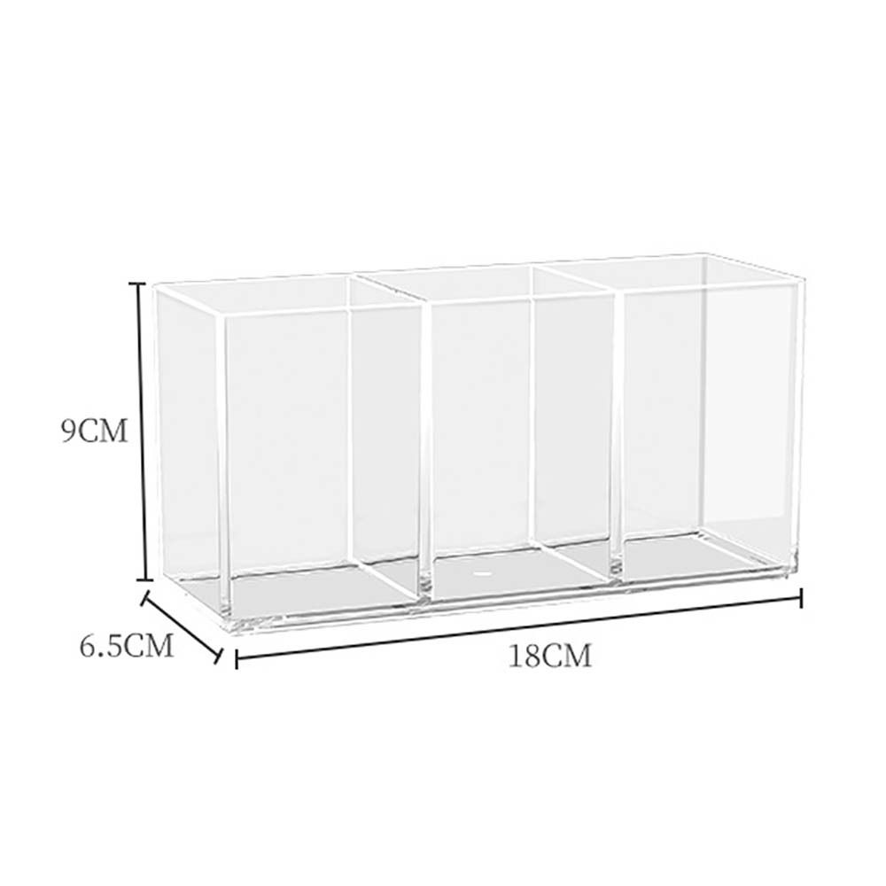 Akrylový organizér na make-up s více přihrádkami, úložný podnos na make-up, lehký luxusní stolní úložný box