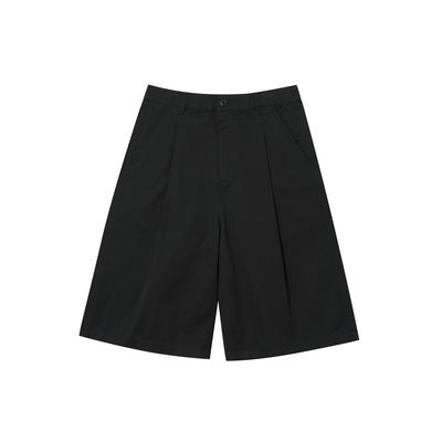 KANGOL Single-Pleat Bermuda Shorts 4065 Black