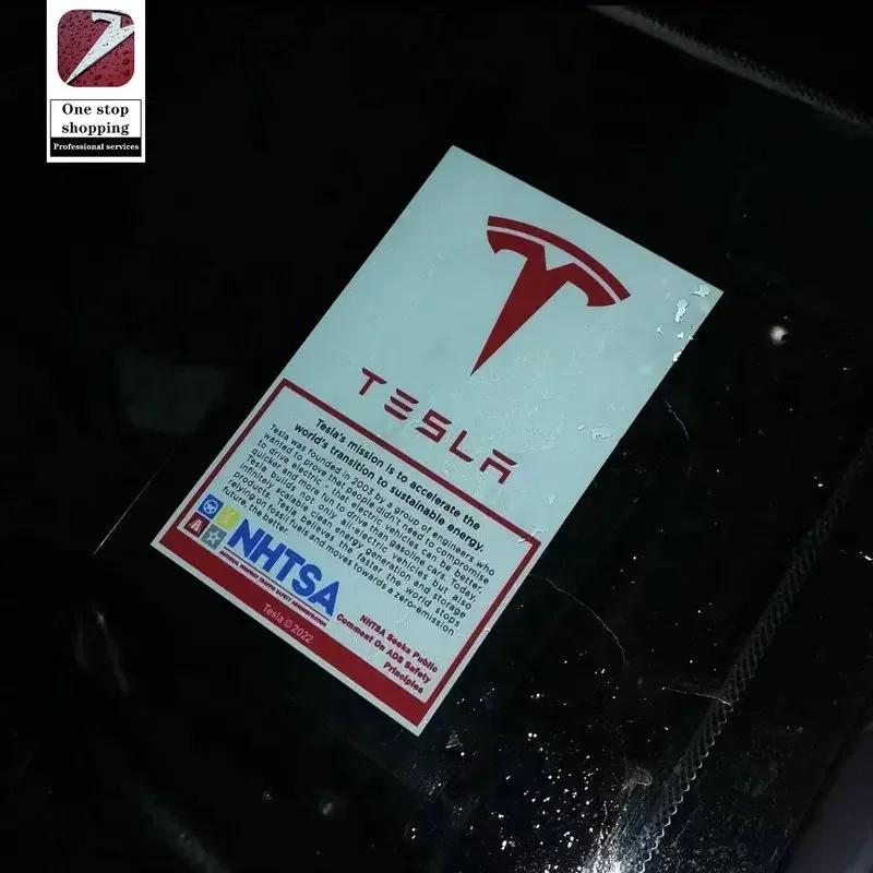 Car Sticker Tesla for American Tesla Model 3/Y/X/S Windshield Car Stickers, Electrostatic Stickers, Personalized Decorative Car