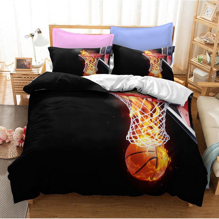 Cute Printed Quilt Cover Pillowcase Three-Piece Set Can Be Made Into Four-Piece 3D Digital Printing