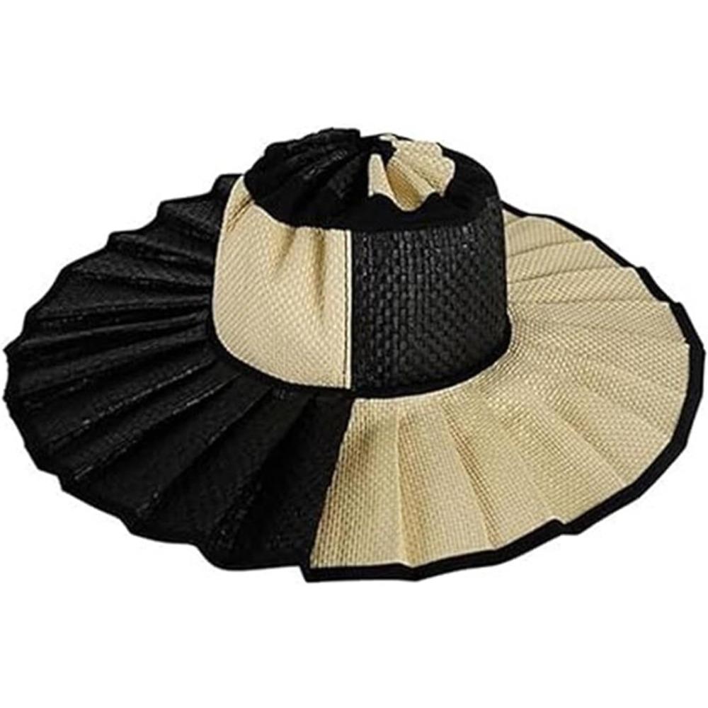 Women s Lorna Hat Straw Reversible Pleated Sun Hat Wide Brim Beach Hat for Summer Travel Outdoor UV Protection