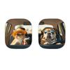 2Pcs Animal Print Car Sun Shade High-Density Aluminum Foil Windshield Sunshade Blocks UV