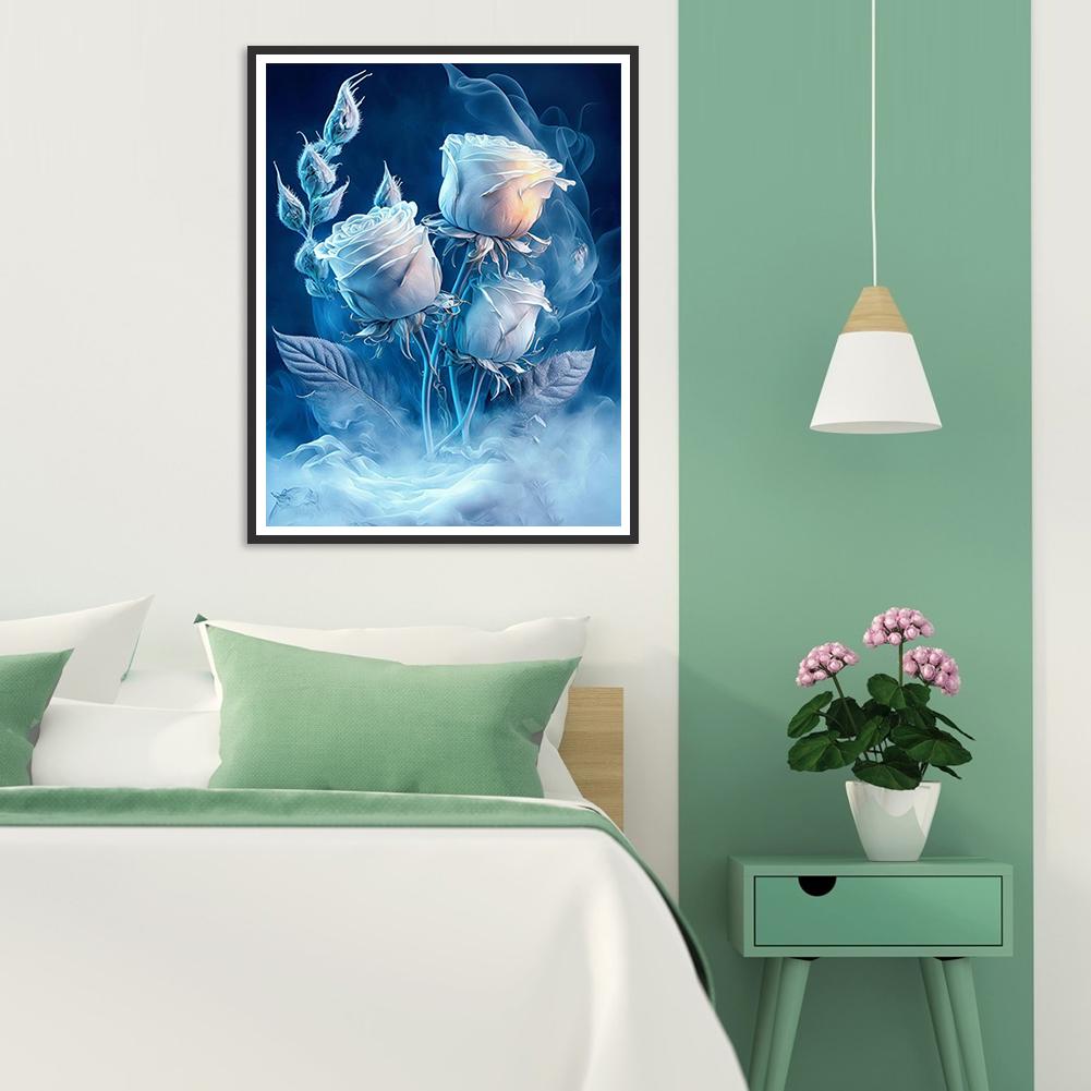 5D DIY Full Round Drill Diamond Painting Kit Rose Home Decoration Art Craft