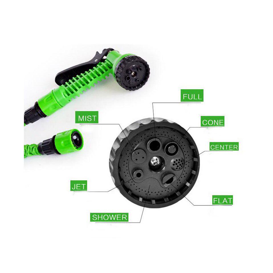 Tubo flessibile da giardino per acqua flessibile espandibile Tubi in plastica Pistola a spruzzo per irrigazione Spray per autolavaggio
