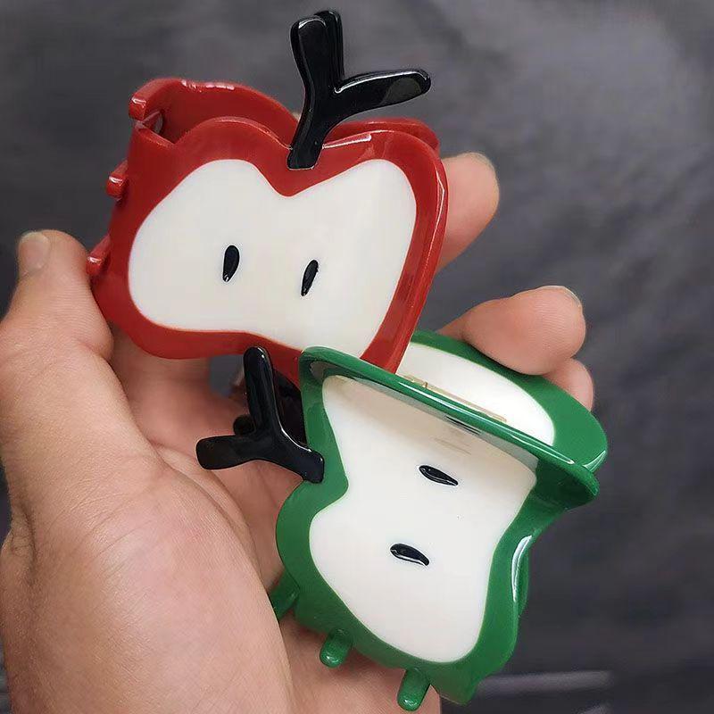 Cute Apple Cider Vinegar Shark Hair Clip for Women - Fun Headwear for Half Updo or Back of Head Styles