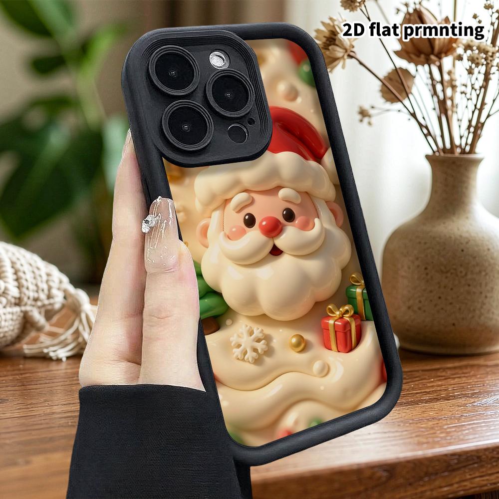 Phone Case: 2D Flat Design Suitable for iPhone 18 17 16 15 14 13 Pro Protective Case, Warm and Soft, Perfect Christmas and Halloween Holiday Gift