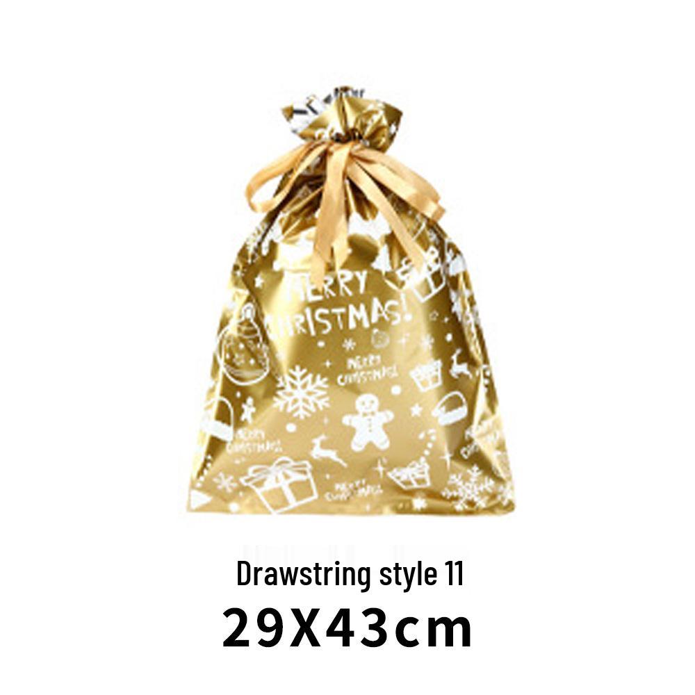 Exclusive Christmas Drawstring Gift Pouch - Festival Candy Bag in Stock