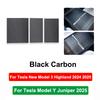 For Tesla Model Y Juniper 2025 Model 3+ Highland Center Console Cover Protector Sticker Central Control Panel Film Accessories