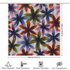 Bathroom Shower Curtain with Flower Pattern Decorative Print for Home Decoration Waterproof Fabric Available in Different Sizes