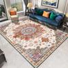 Waterproof TPR Sole Rug: Bohemian Sofa, Coffee Table, Bedside, Living Room Floor Mat - Wipeable, No-Wash Needed