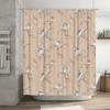 Modern Minimalist Bathroom Shower Curtain with Rose Flower Pattern, Perfect for a Spa-like Experience in Your Home Bathrooms Dec