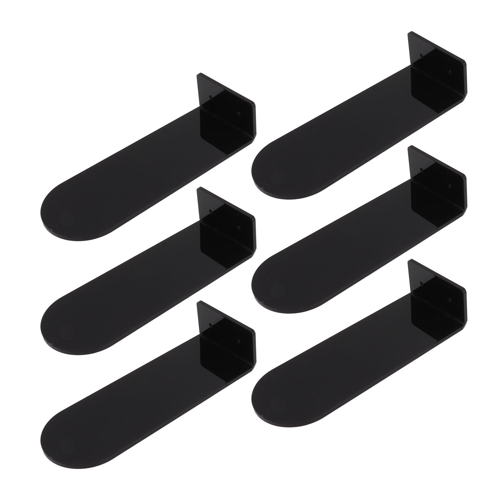 6pcs Floating Shoe Shelves 79in Length Acrylic Shoe Display for Footwear Collection Black чёрный 1970₽