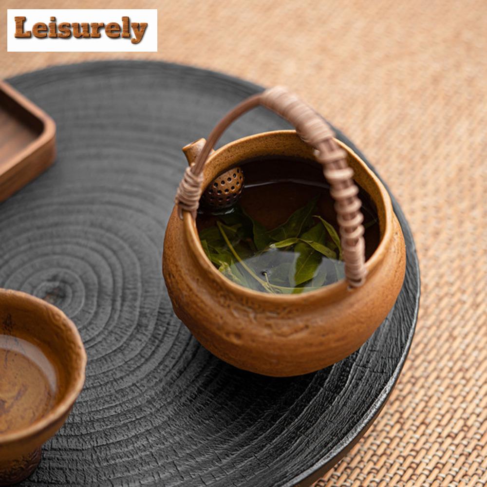Glazovaná omáčkou Stará kameninová Hrubá keramika Čajová konvička Butik Dělený Čajový mořský Čajový džbánek Domácnost Spravedlivý šálek Čajový obřad Dárkové potřeby
