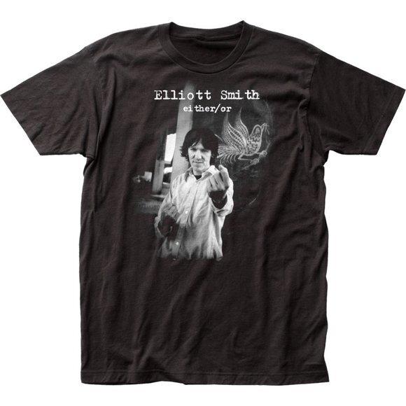 

Elliott Smith Either Or Mens T Shirt Black 4XL